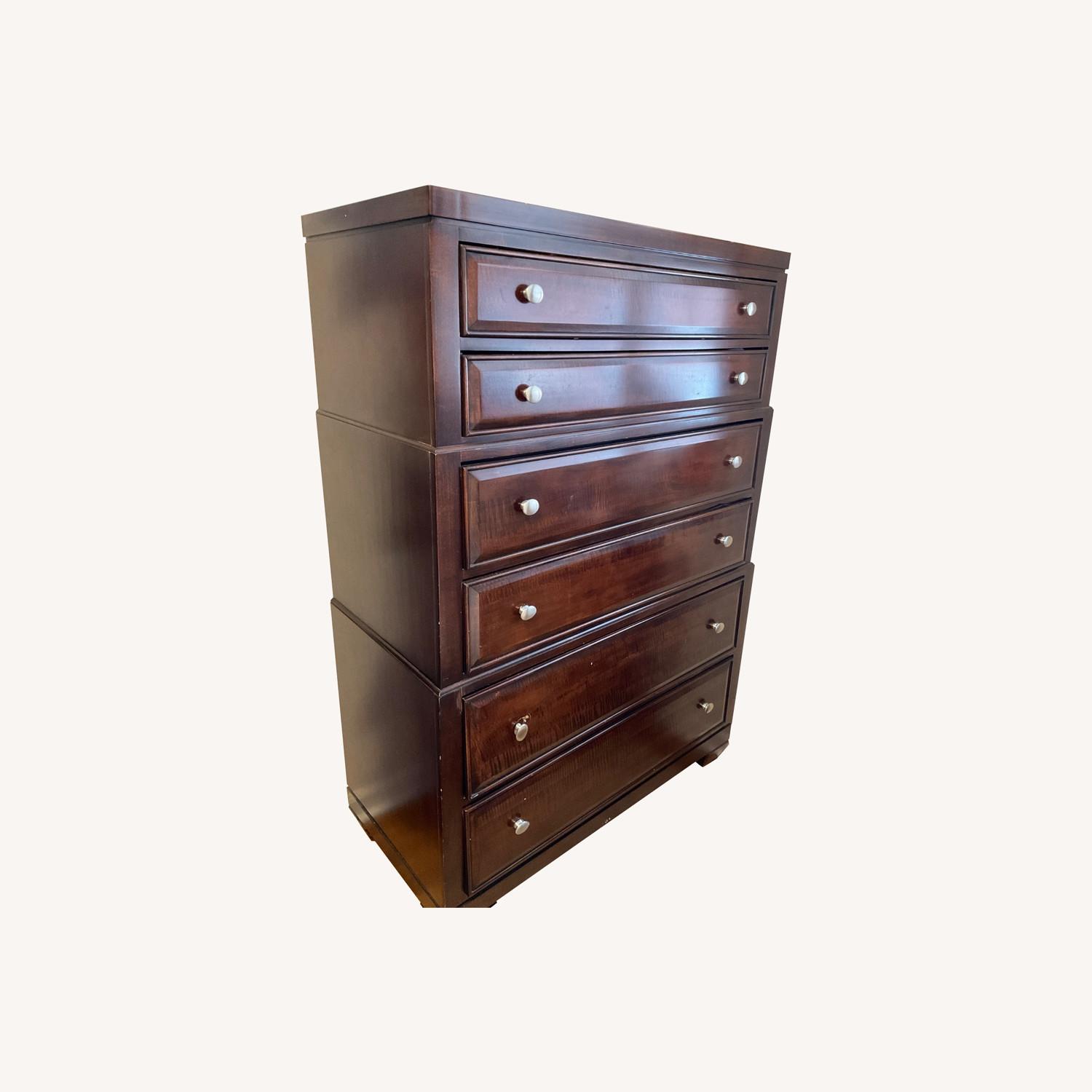 Raymour & Flanigan Dark Brown Dresser - image-0