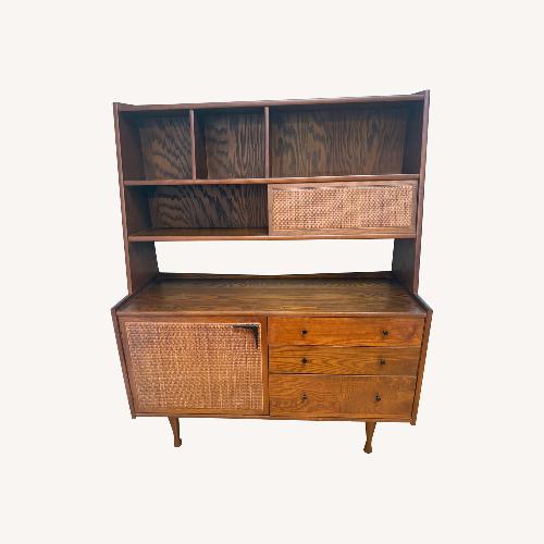 Used MCM Walnut & Cane Hutch for sale on AptDeco