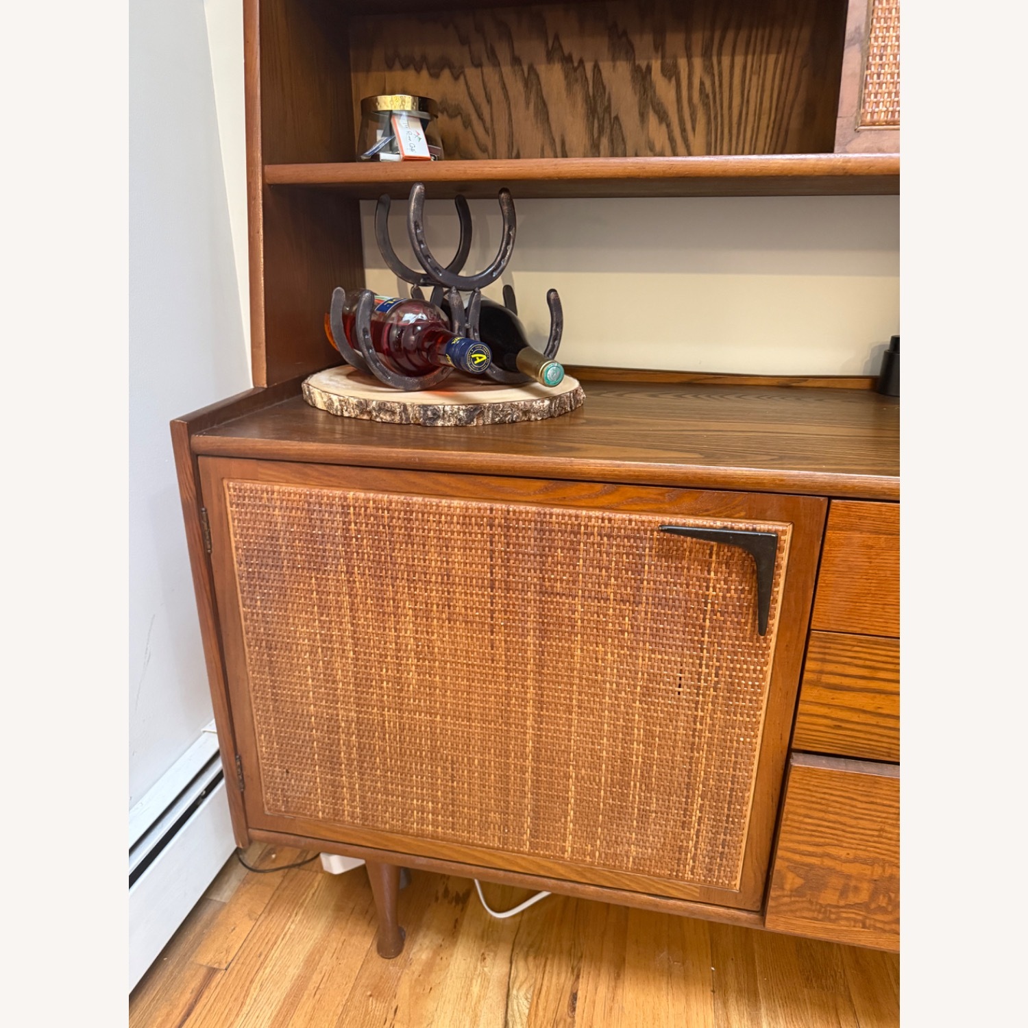 MCM Walnut & Cane Hutch - image-4