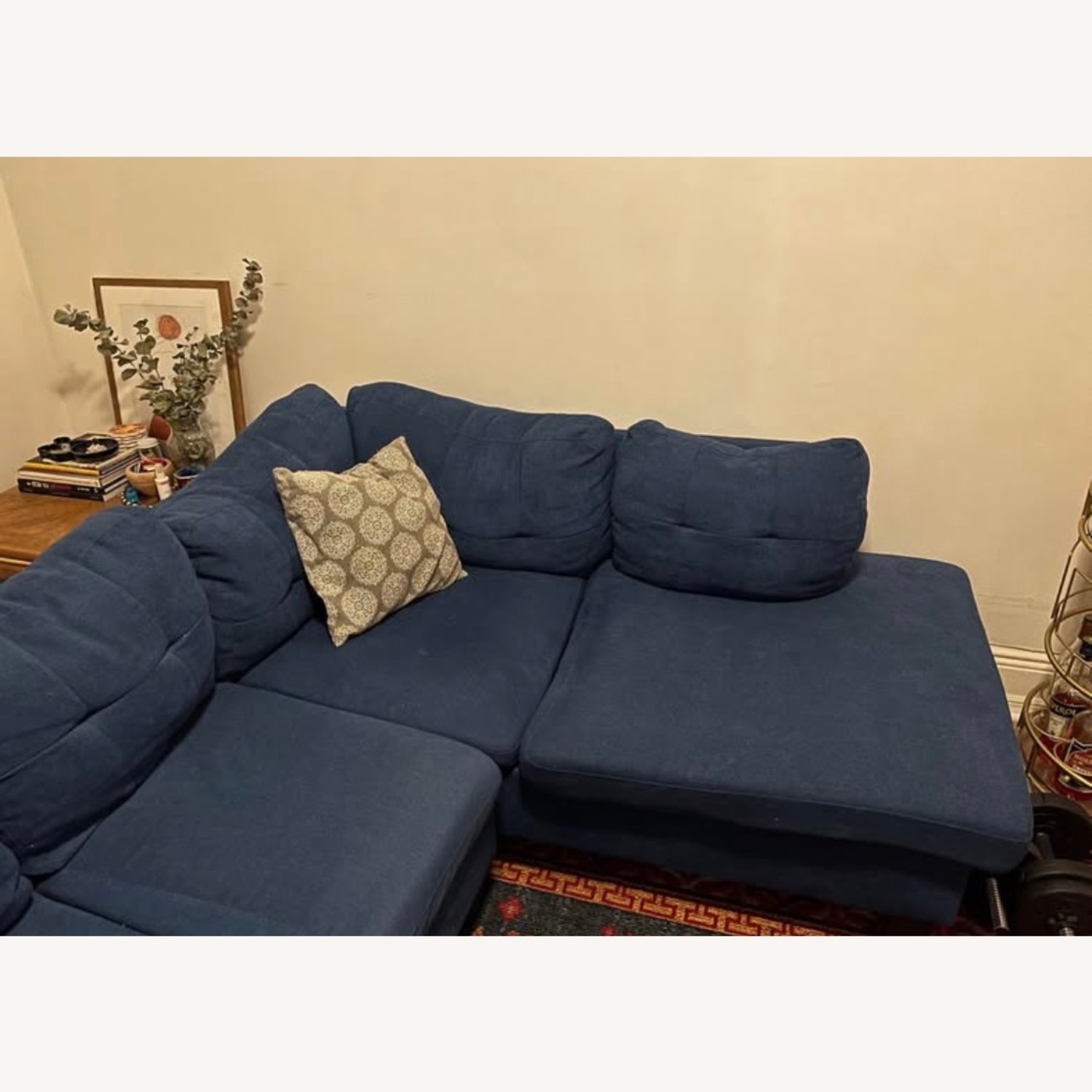 Wayfair Blue Fabric 2 Piece Sectional - image-5