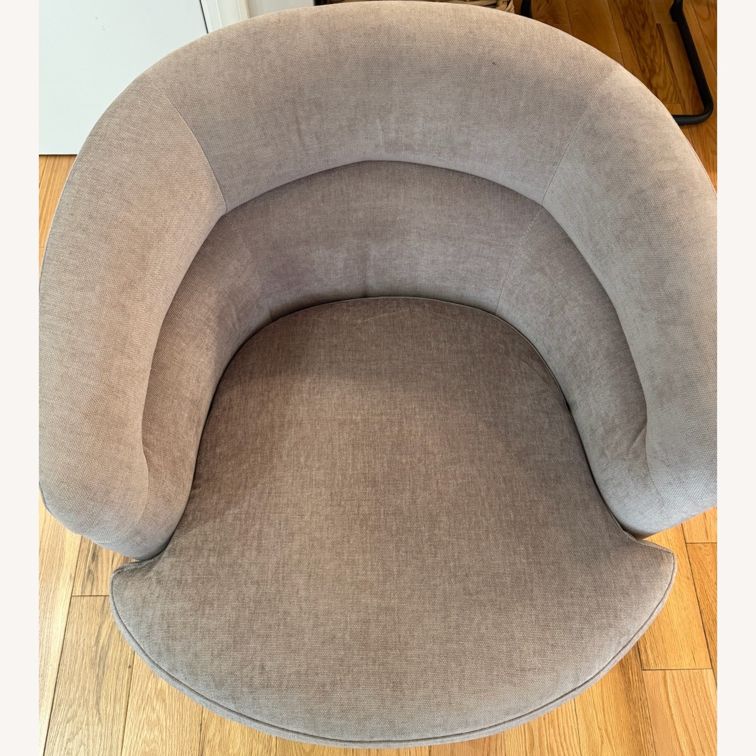 West Elm Viv Pink Velvet Accent Chair - image-3