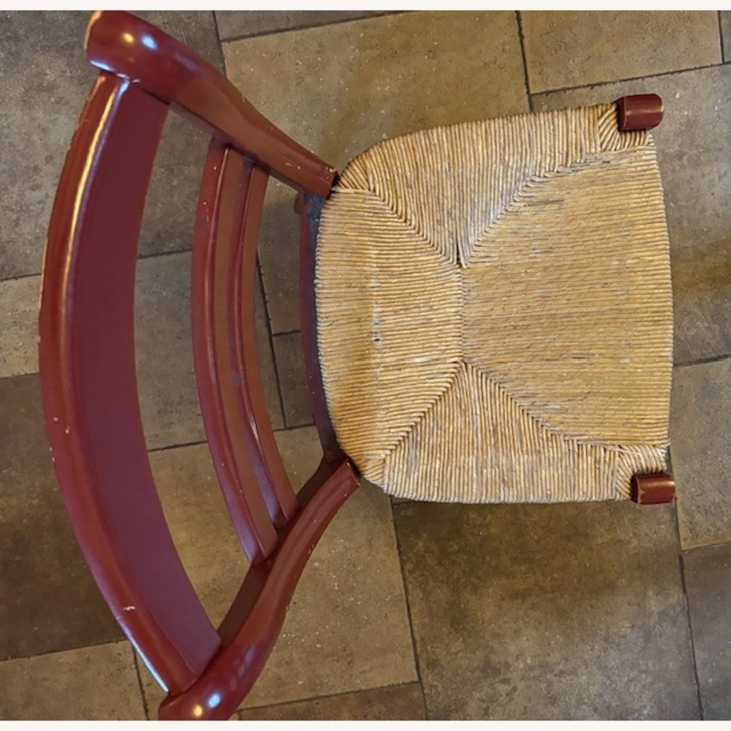 Pottery Barn Isabella Red Wood Dining Chairs - image-4