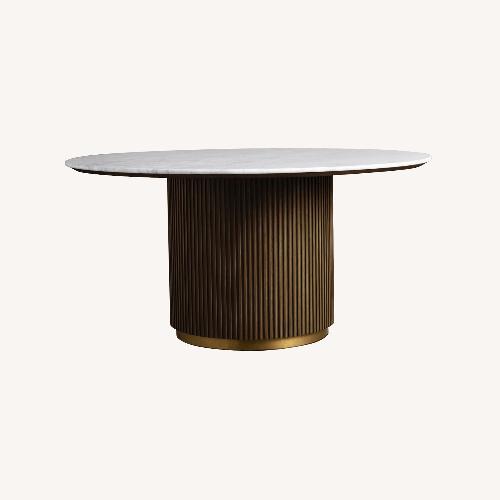 Used Arhaus Finnley Round Dining Table 48" for sale on AptDeco