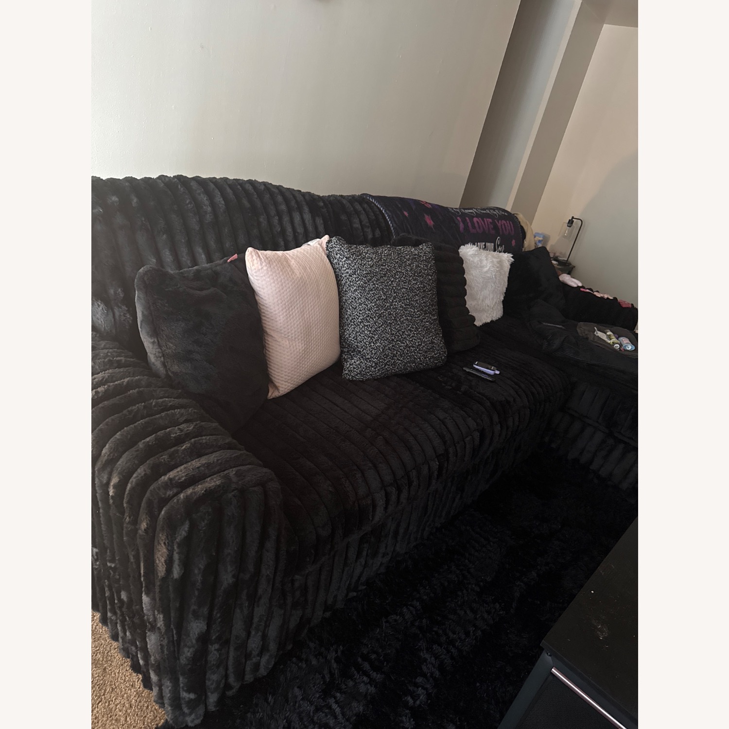 Ashley Furniture Black 2 Piece Sectional - image-2