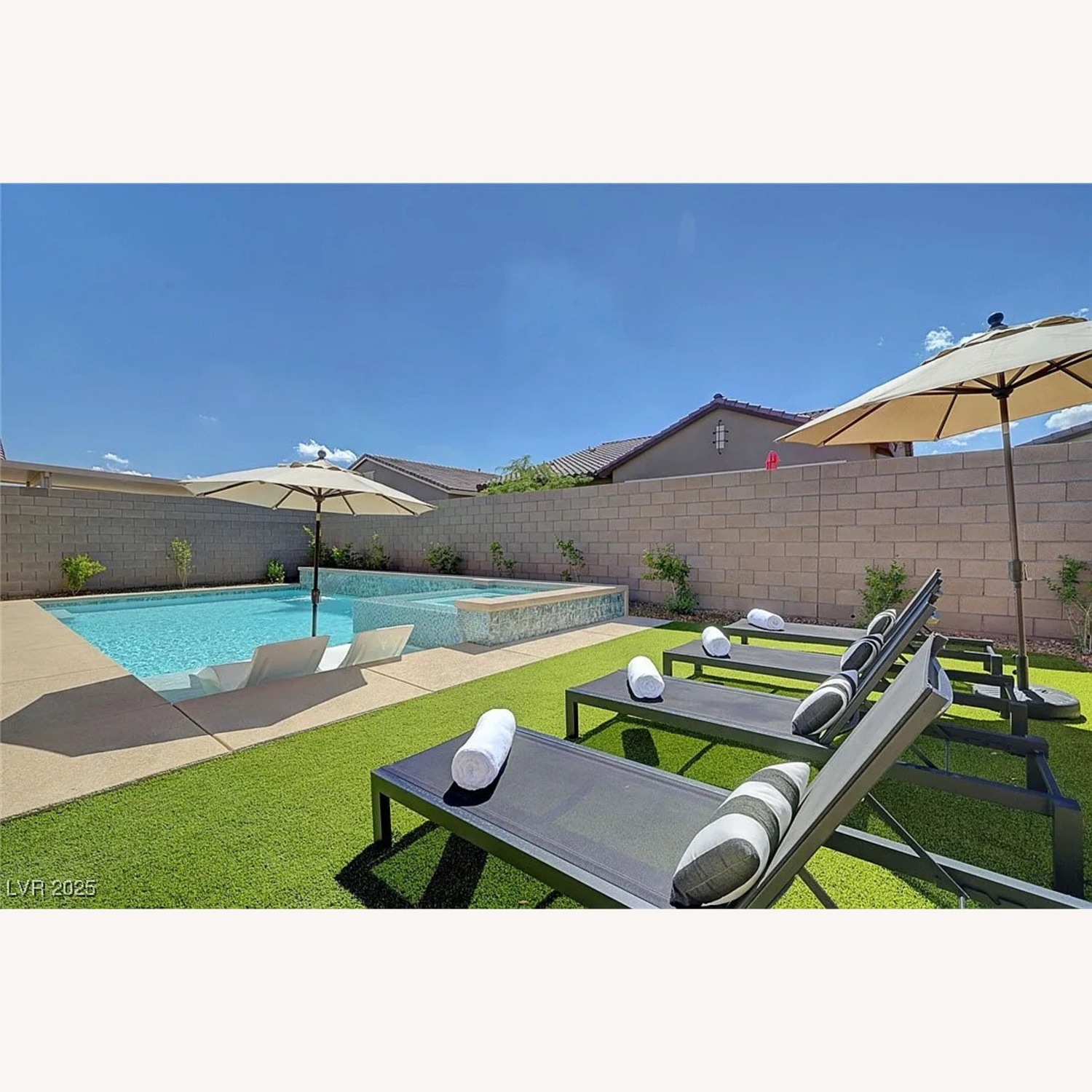 In-Pool Chaise Lounge Chairs, Set of 2, White - image-1