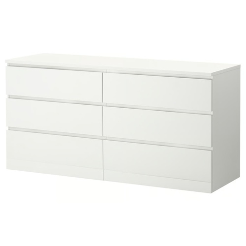 Used IKEA Malm White Dresser for sale on AptDeco