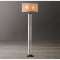 Restoration Hardware Silver Glass Floor Lamp