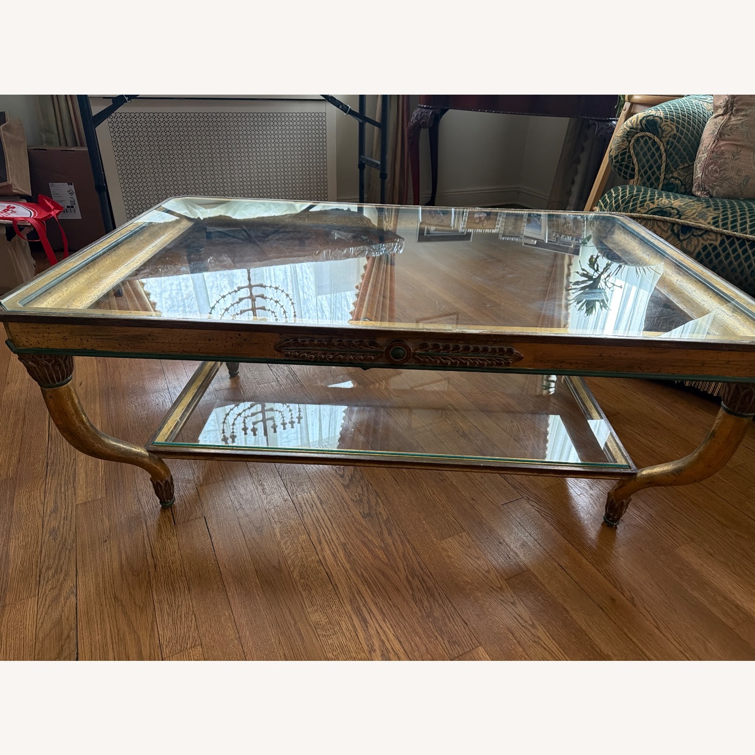 Taylor Made Custom Glass Top Coffee Table - image-0