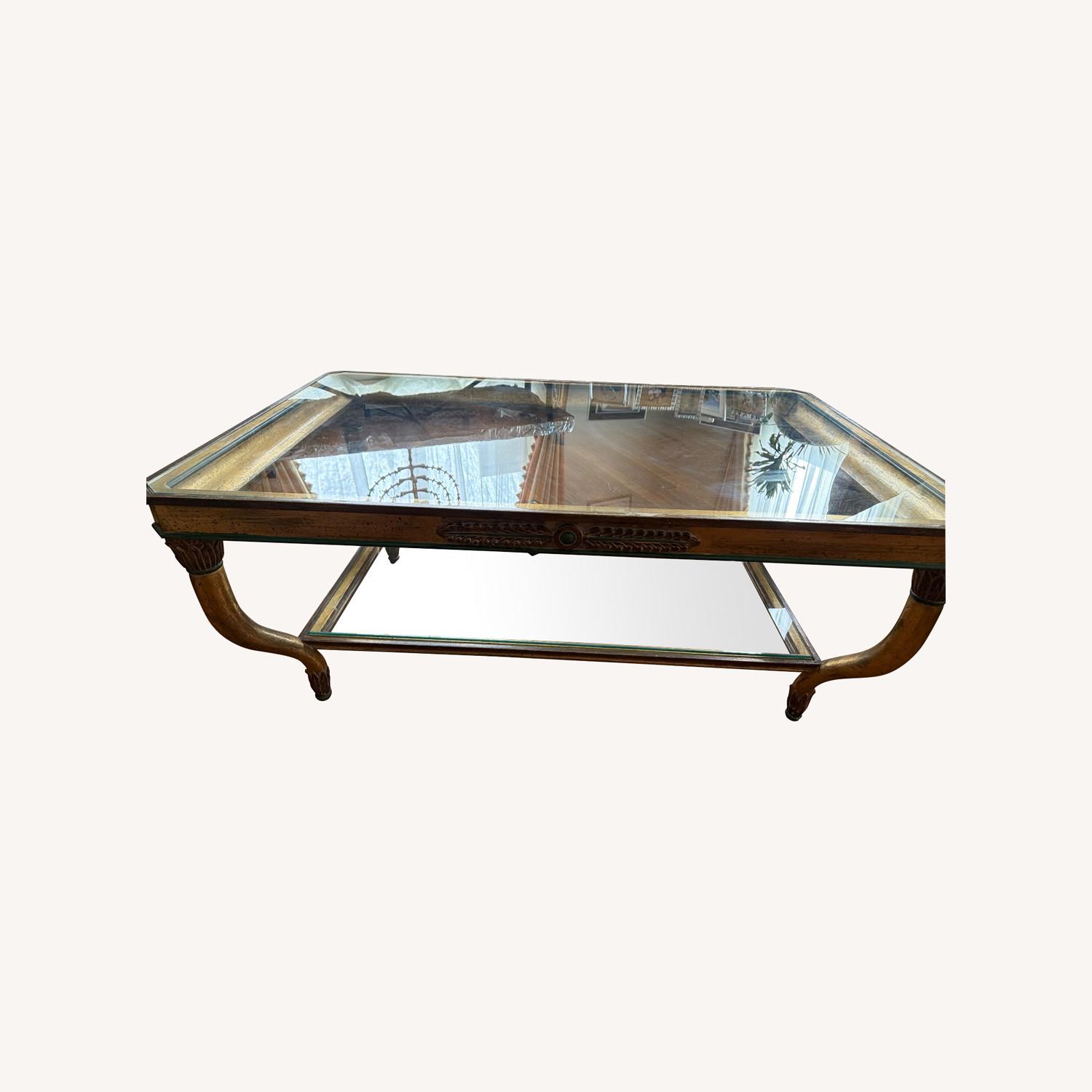 Taylor Made Custom Glass Top Coffee Table - image-0