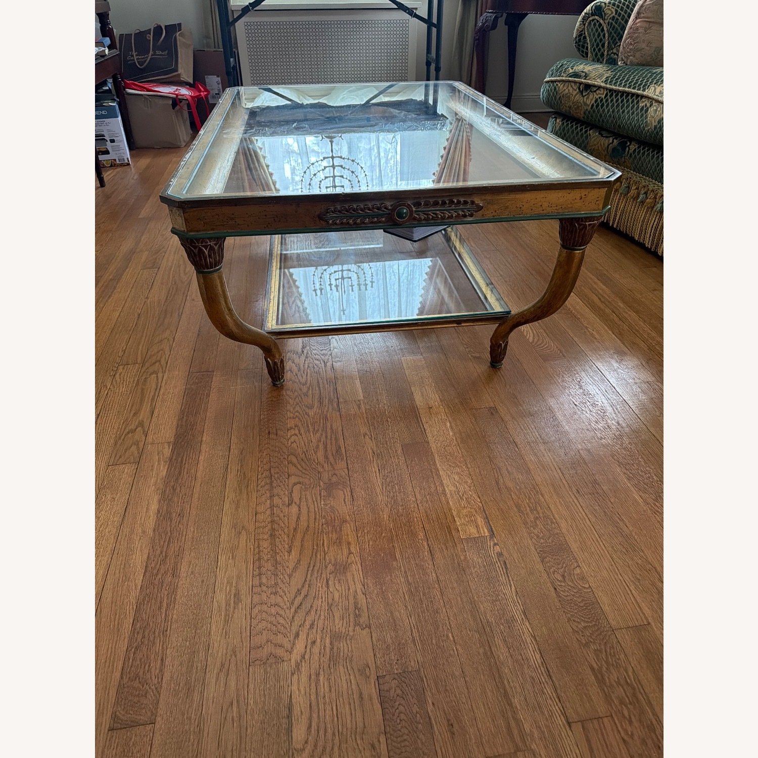 Taylor Made Custom Glass Top Coffee Table - image-1