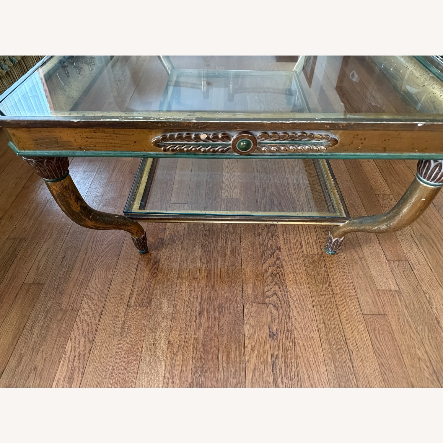 Taylor Made Custom Glass Top Coffee Table - image-5