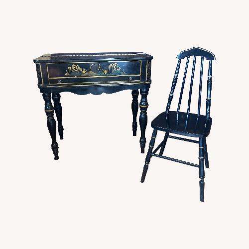 Used Oriental Antique Writing Desk With Chair for sale on AptDeco