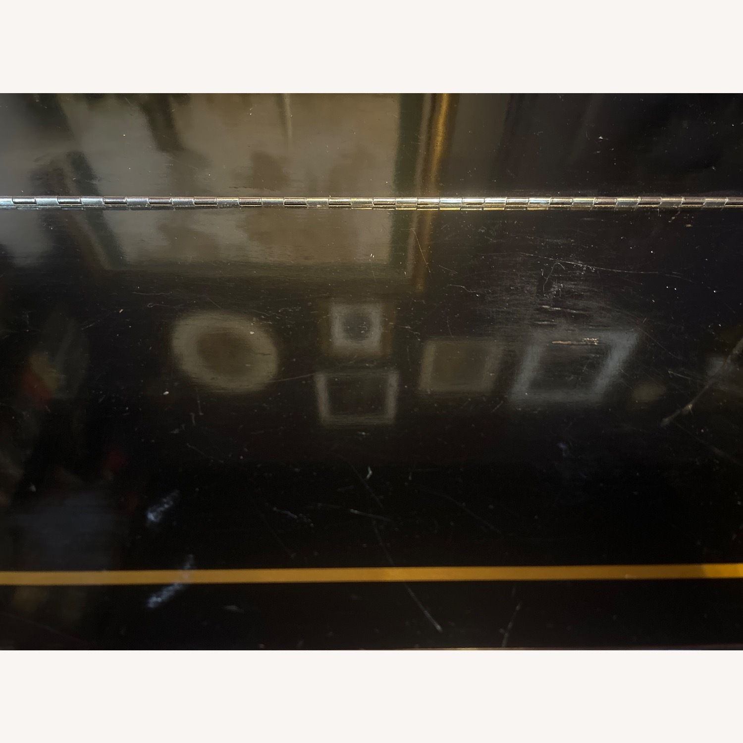 Oriental Antique Writing Desk With Chair - image-3