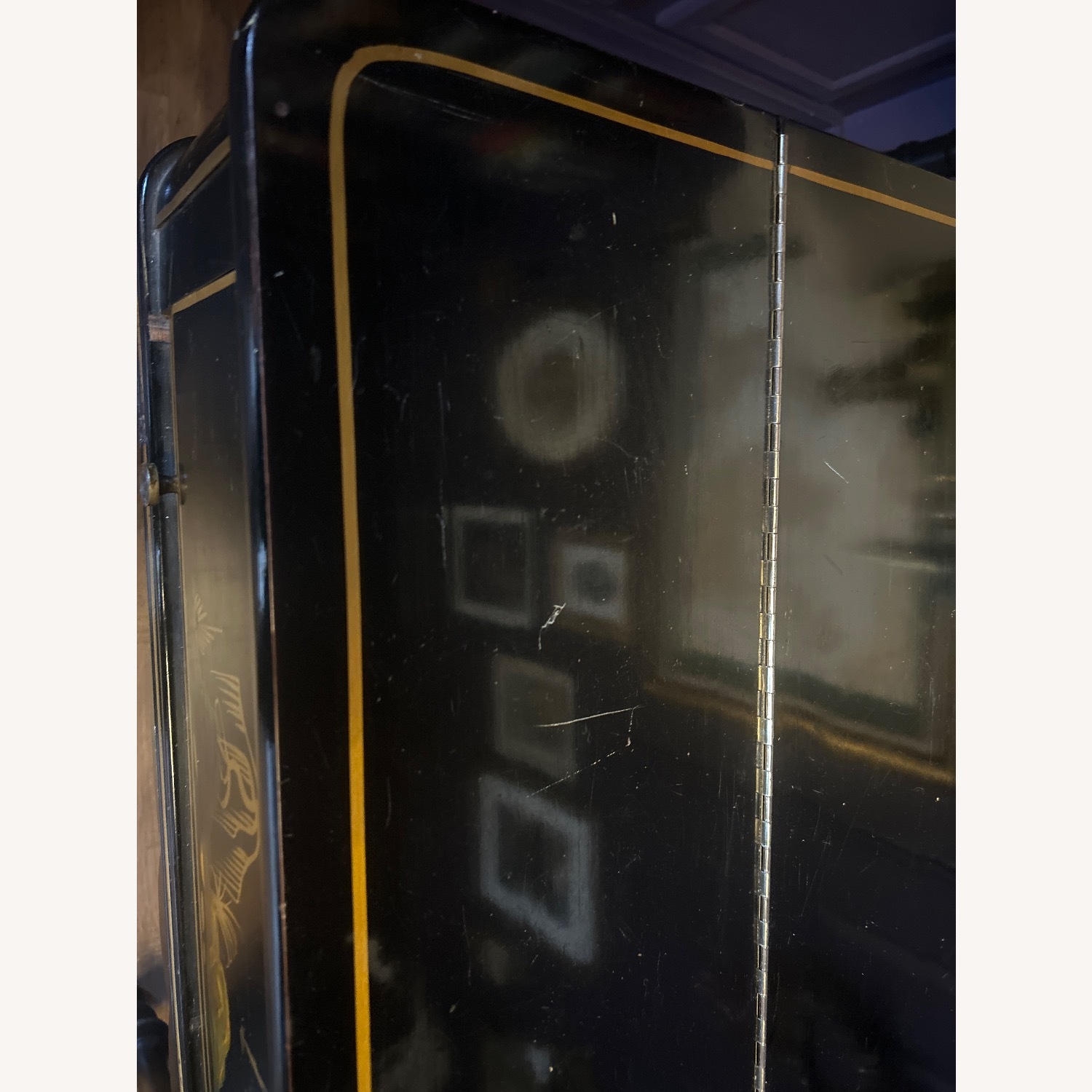 Oriental Antique Writing Desk With Chair - image-4