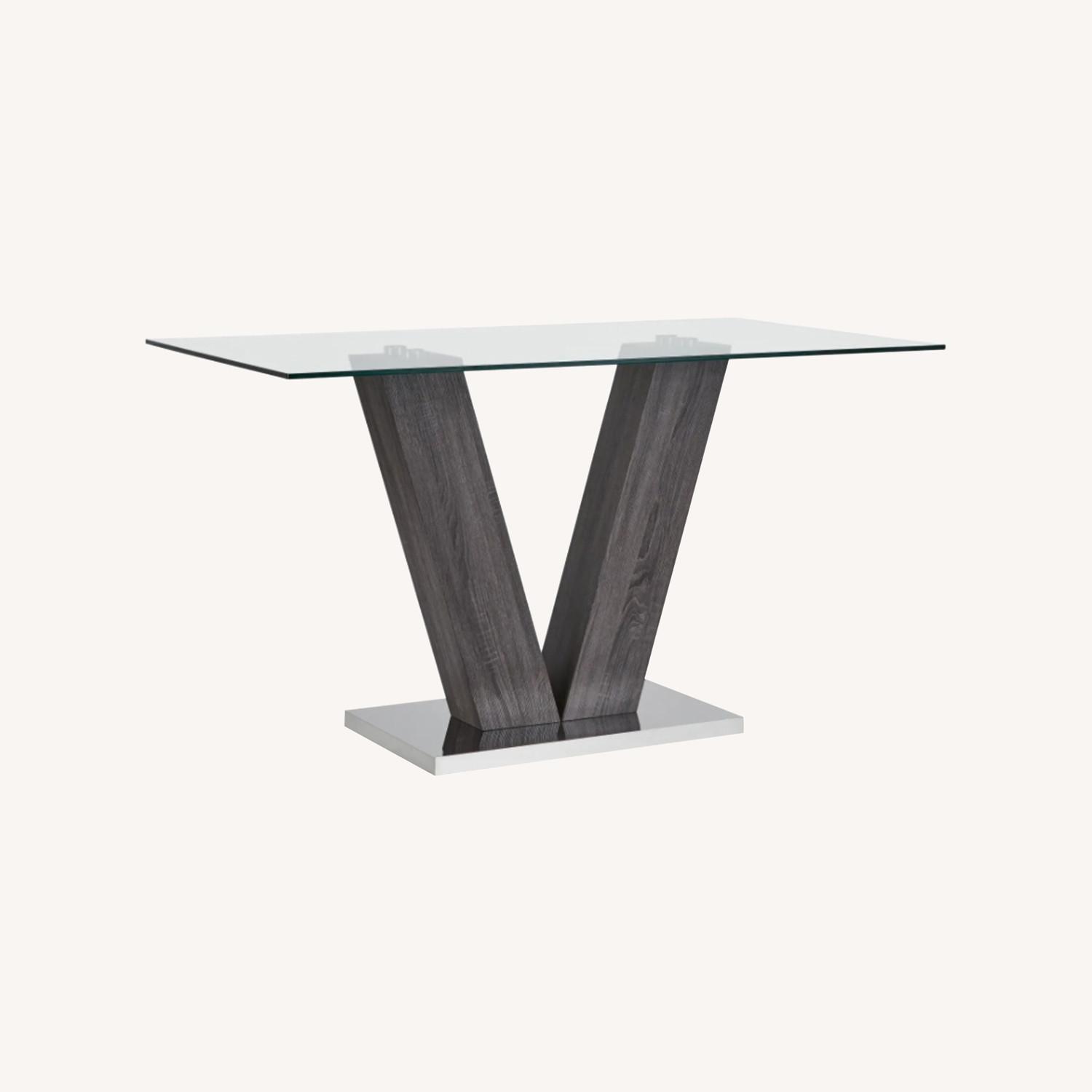 City Furniture Kendall Glass Dining Table - image-0