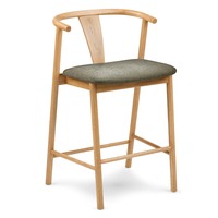 Article Fonra Counter Stool Natural Wood Stools