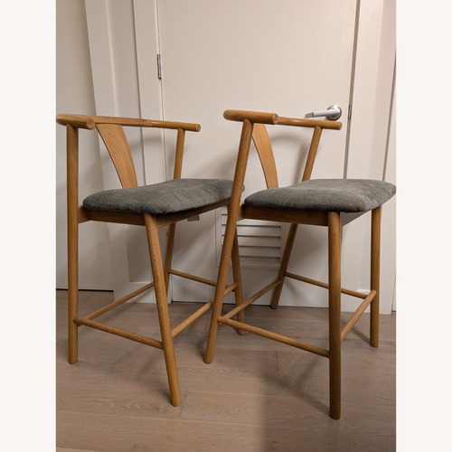 Used Article Fonra Counter Stool Natural Wood Stools for sale on AptDeco
