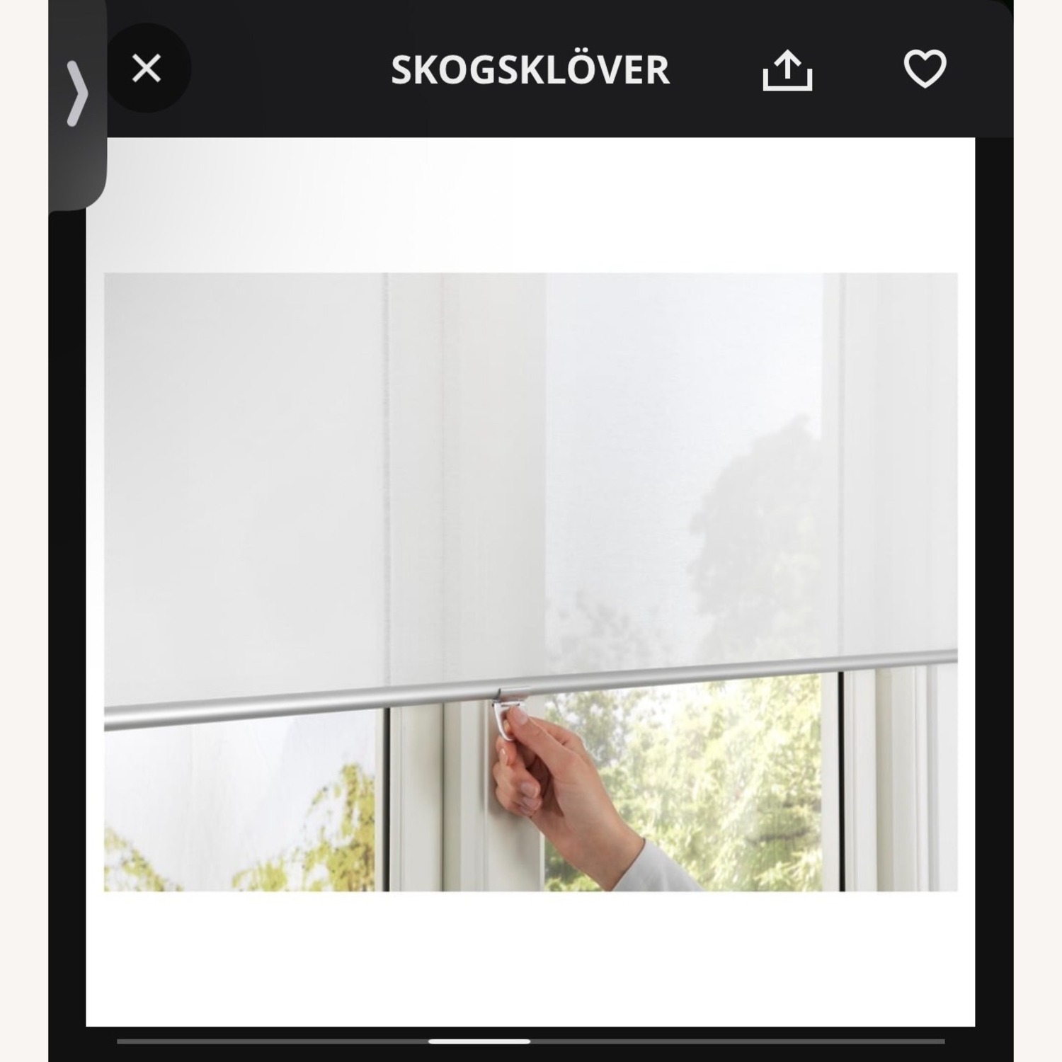 IKEA Skogsklover White Curtains - image-3
