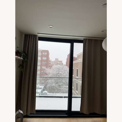 Used Mayra Natural Fabric Curtains for sale on AptDeco