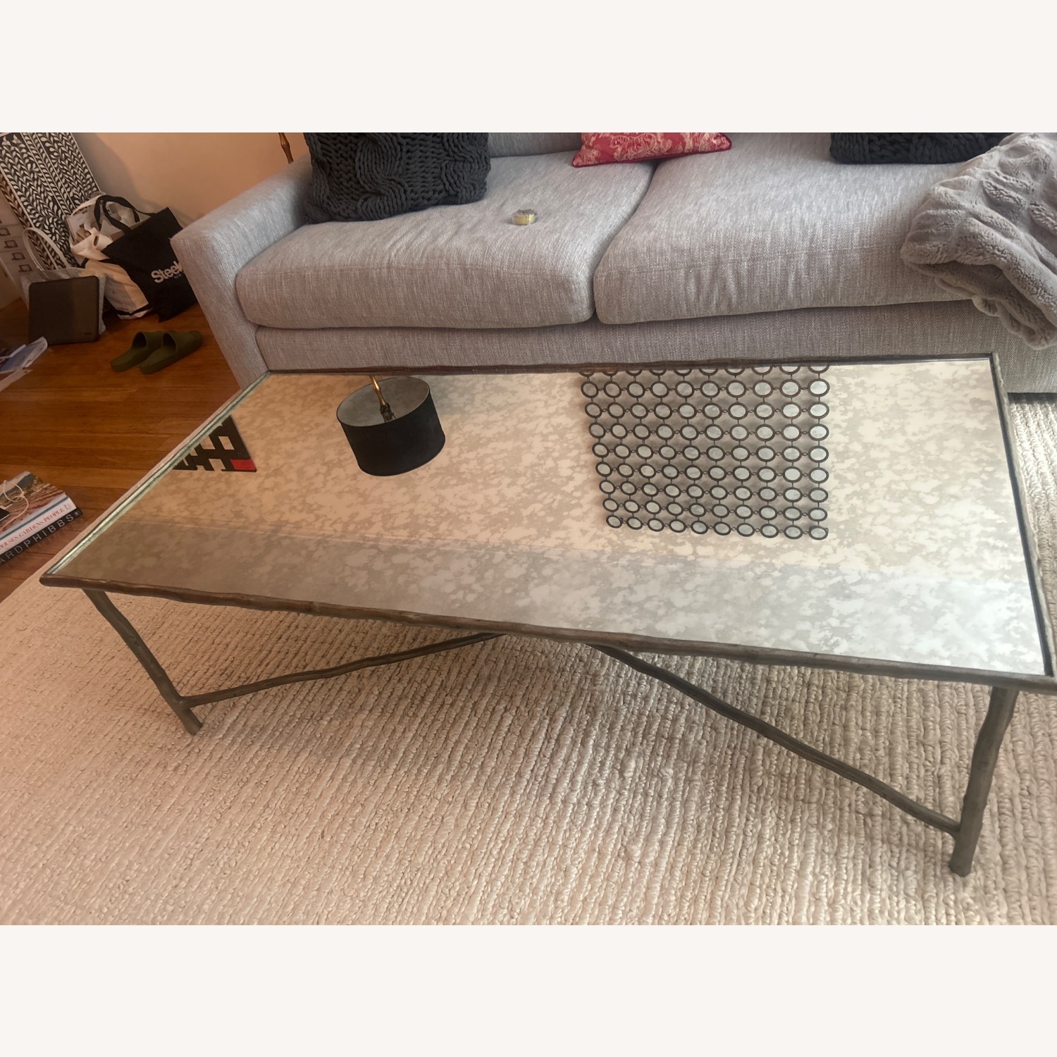 Bernhardt Mercury Glass Top Coffee  - image-2