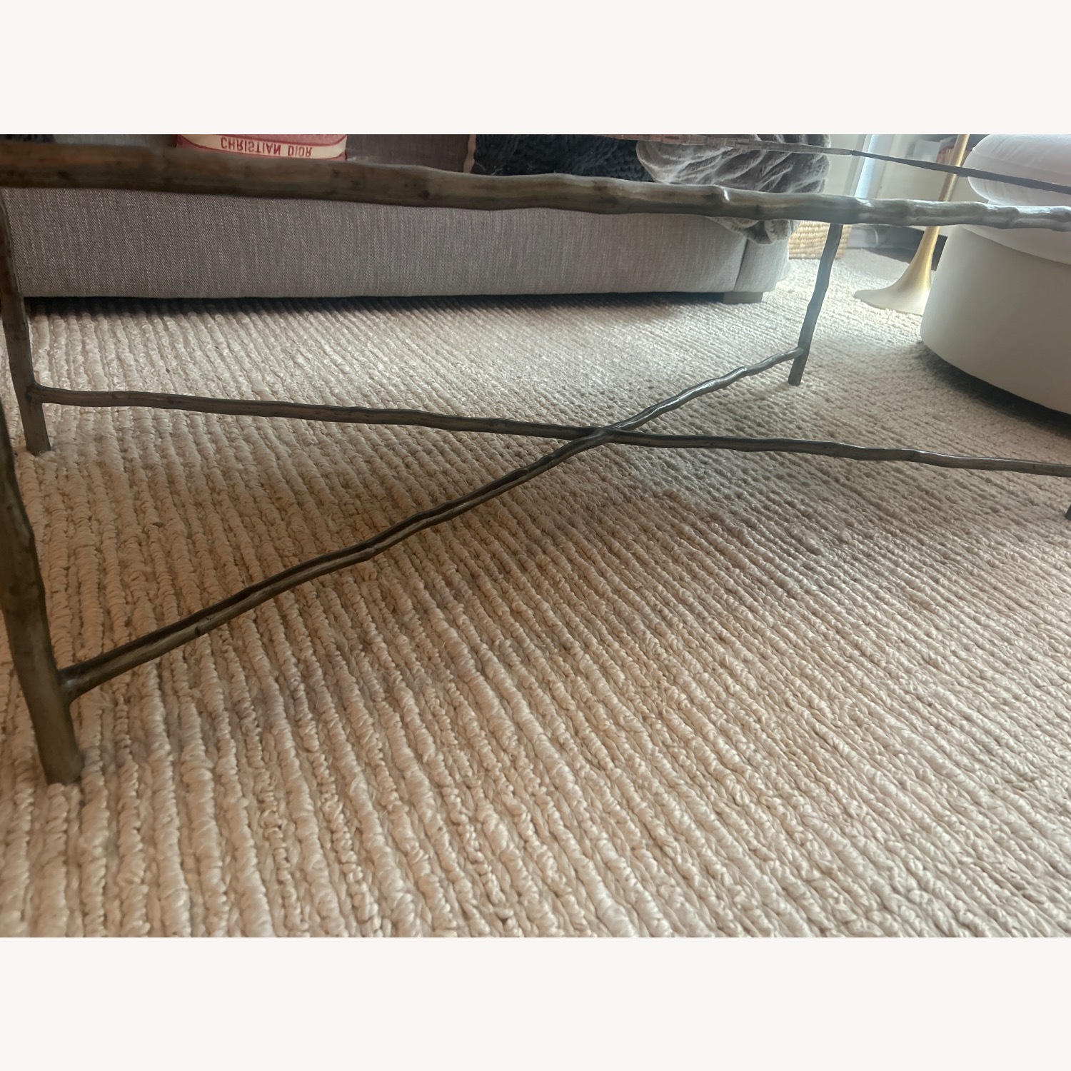 Bernhardt Mercury Glass Top Coffee  - image-6