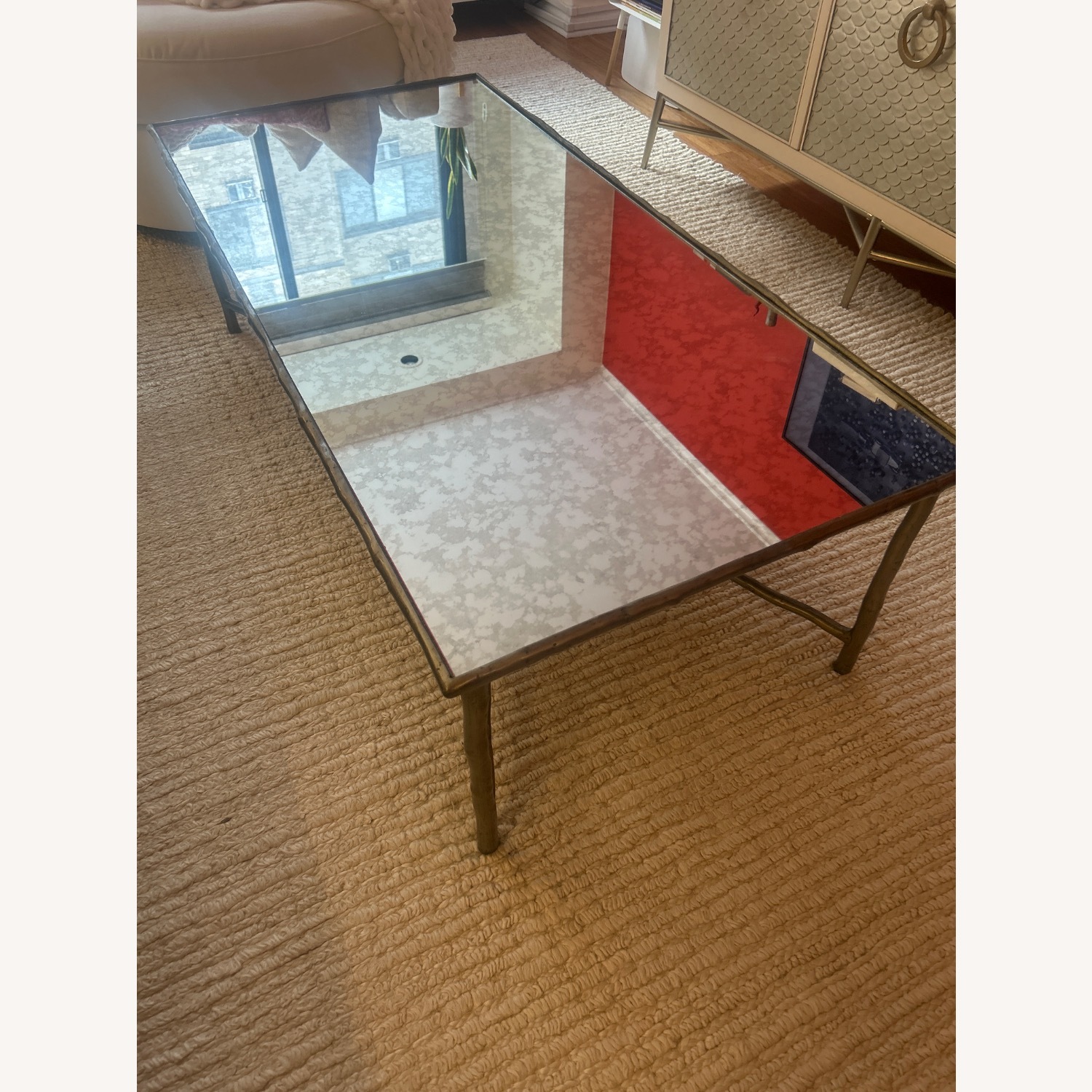 Bernhardt Mercury Glass Top Coffee  - image-0