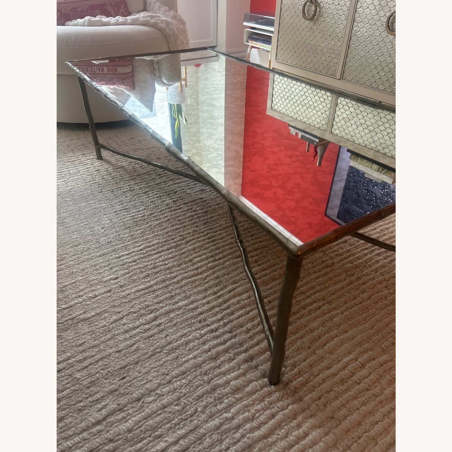 Bernhardt Mercury Glass Top Coffee  - image-4