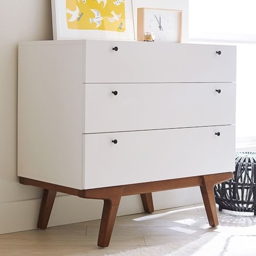 Used West Elm x Pottery Barn 3-Drawer Dresser, White for sale on AptDeco