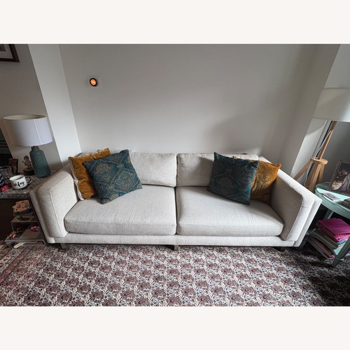 Used Room & Board Cade White Fabric 2 Seater Sofa for sale on AptDeco