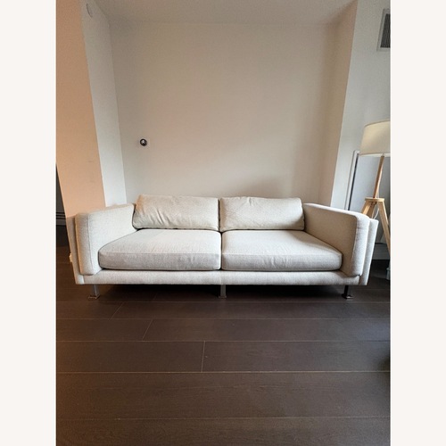 Used Room & Board Cade White Fabric 2 Seater Sofa for sale on AptDeco