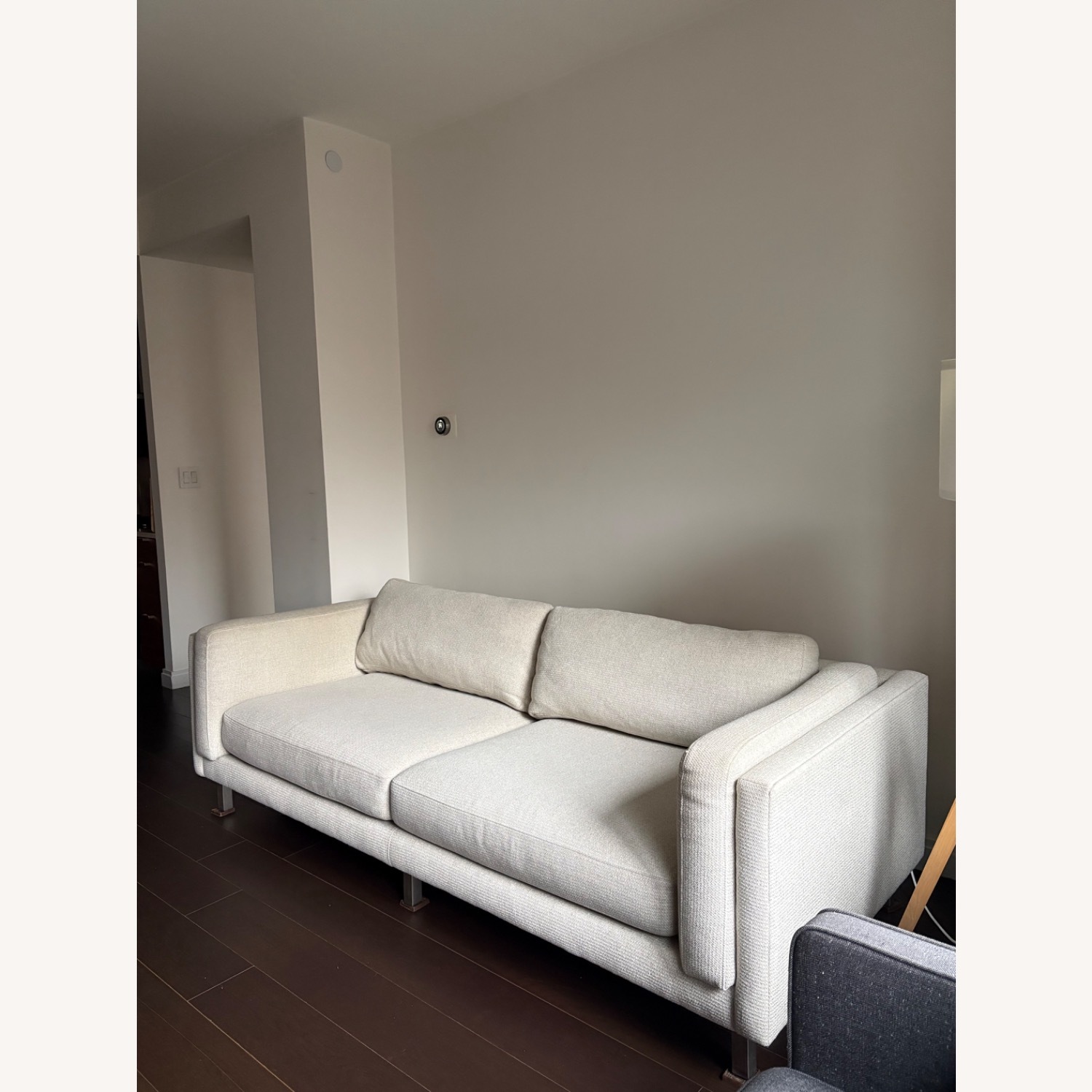 Room & Board Cade White Fabric 2 Seater Sofa - image-11