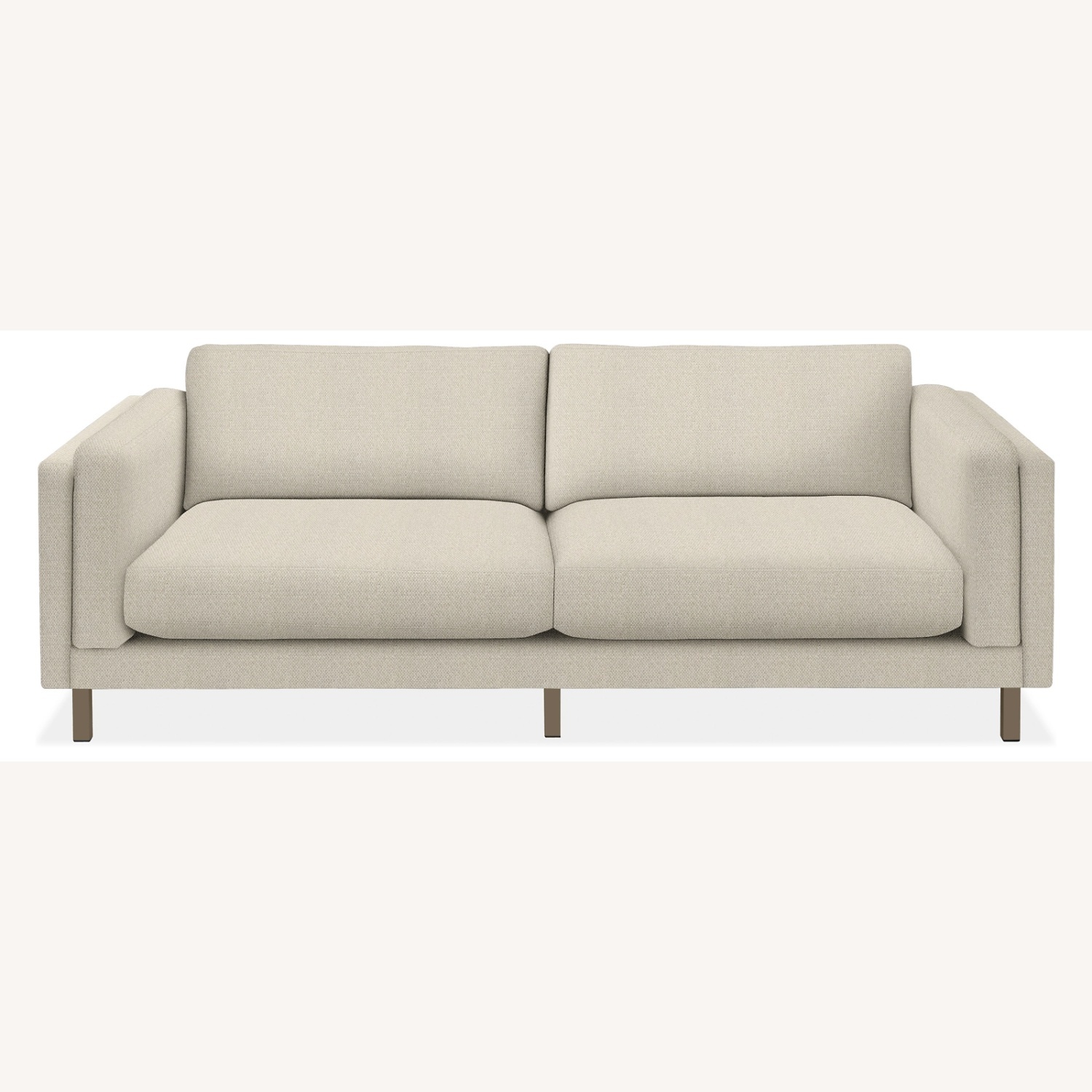 Room & Board Cade White Fabric 2 Seater Sofa - image-0
