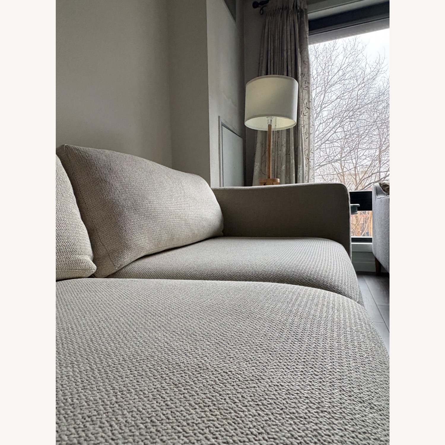 Room & Board Cade White Fabric 2 Seater Sofa - image-16