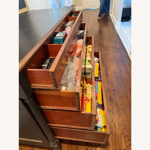 Used Vintage/Antique Dark Brown Wood Dresser for sale on AptDeco