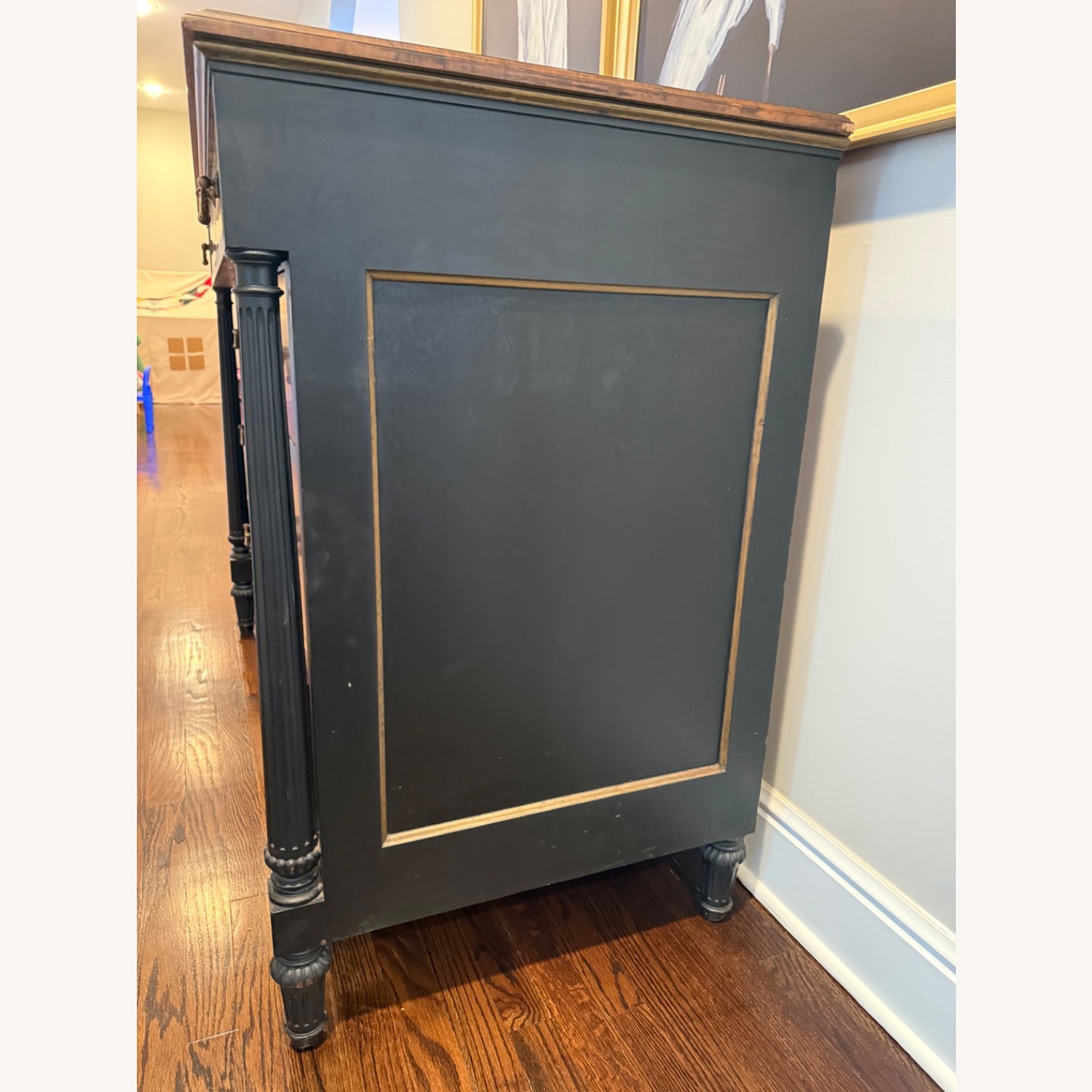 Vintage/Antique Dark Brown Wood Dresser - image-2