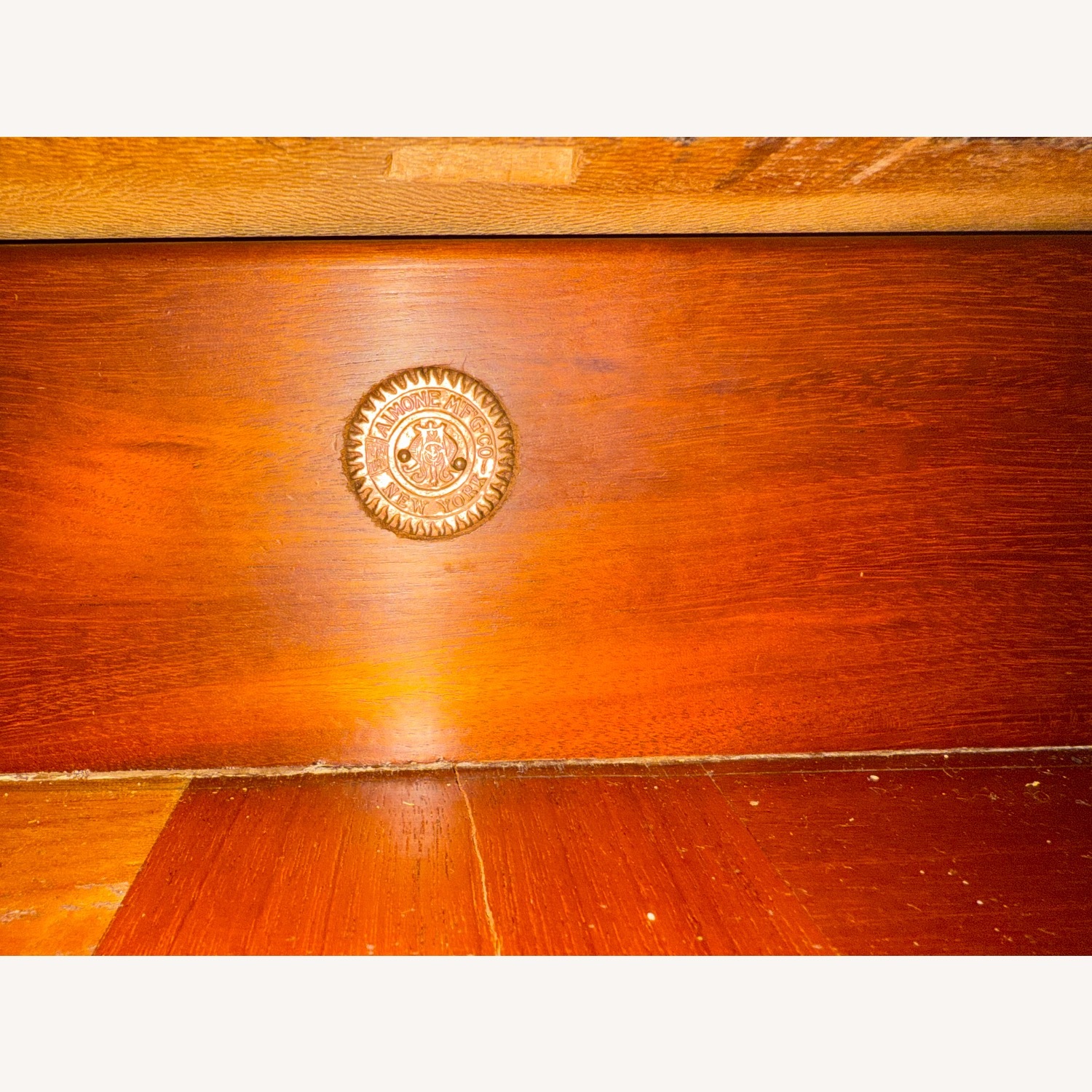 Vintage/Antique Dark Brown Wood Dresser - image-6