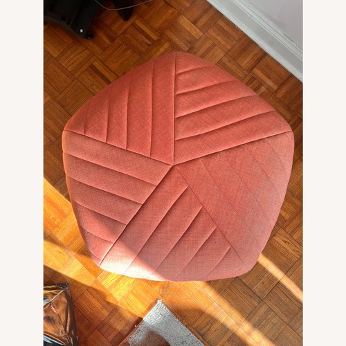 Used Muuto Five Pouf Orange Fabric Ottoman for sale on AptDeco