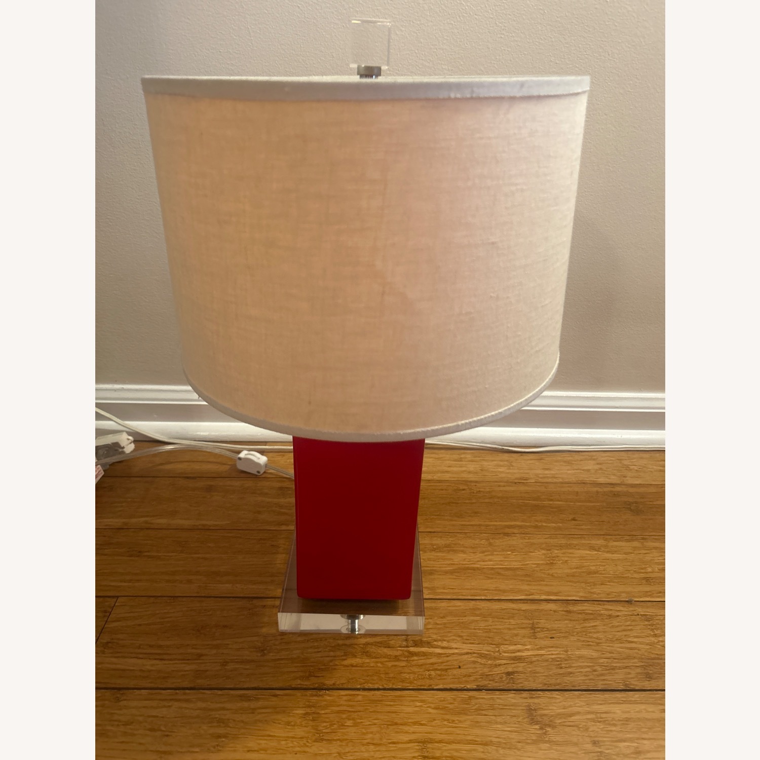 Safavieh Red Glass Table Lamp - image-1