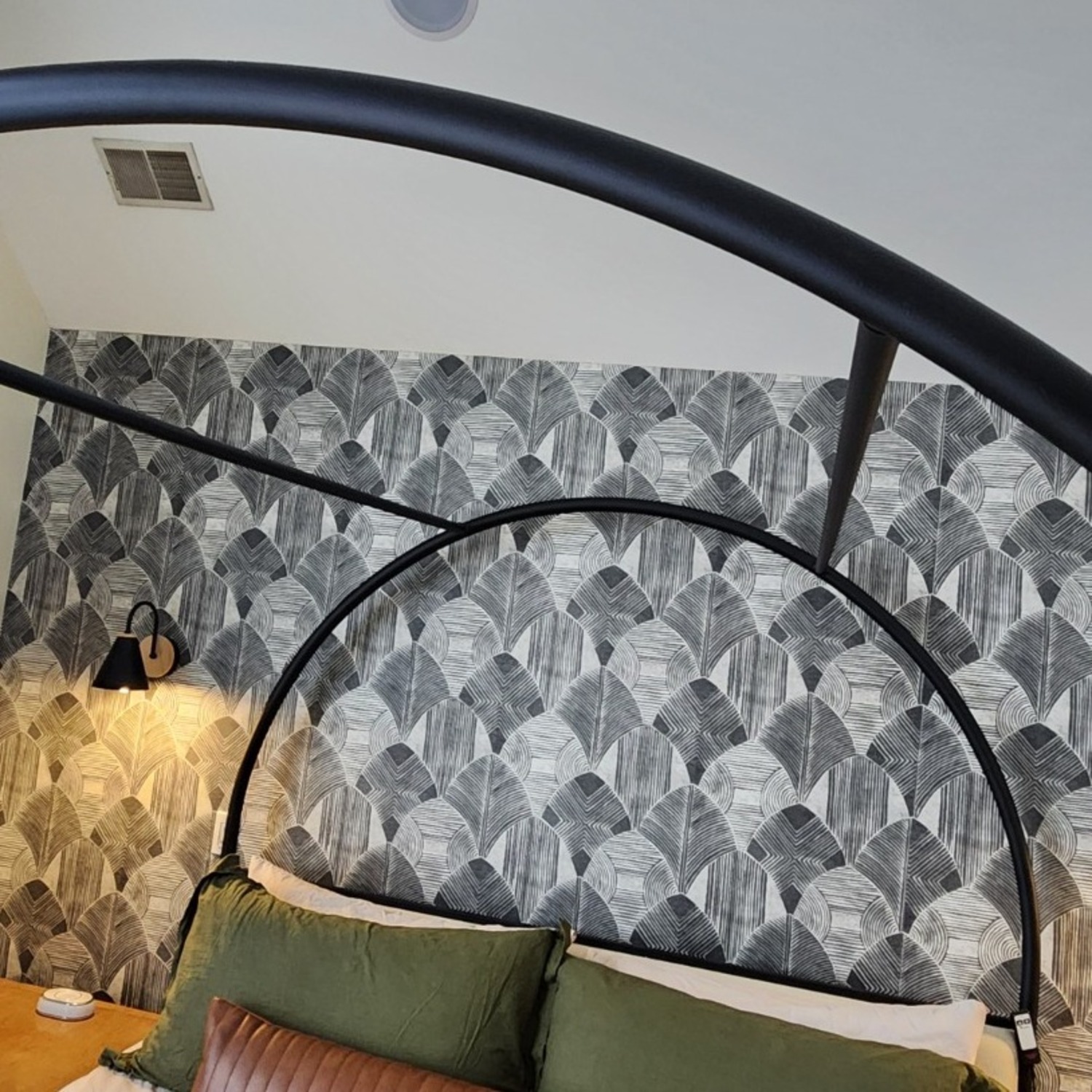 Crate & Barrel Canyon Arched King Canopy Bed - image-4