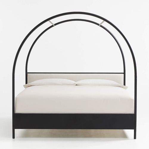 Used Crate & Barrel Canyon Arched King Canopy Bed for sale on AptDeco