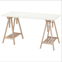 IKEA Mittback + Lagkpaten Natural Wood Desk