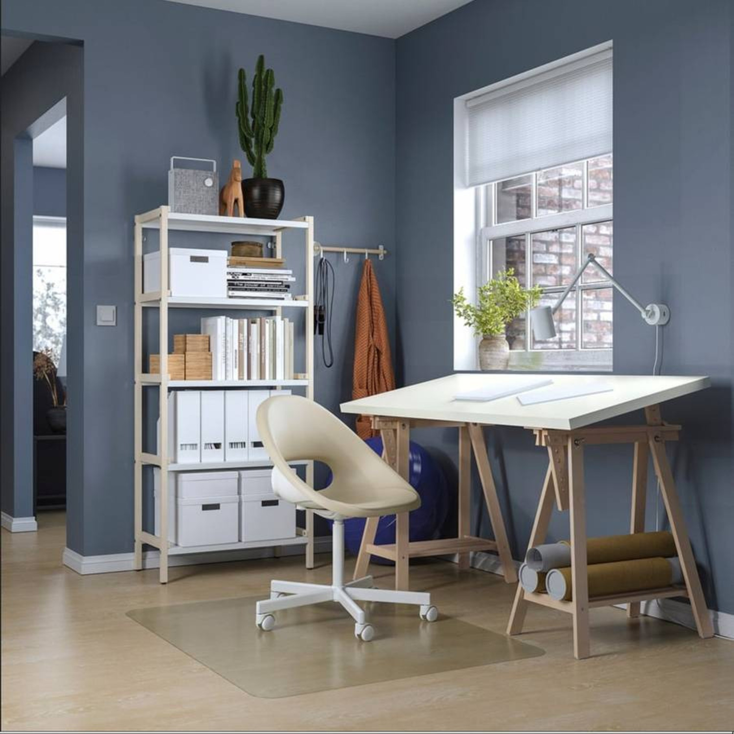 IKEA Mittback + Lagkpaten Natural Wood Desk - image-3