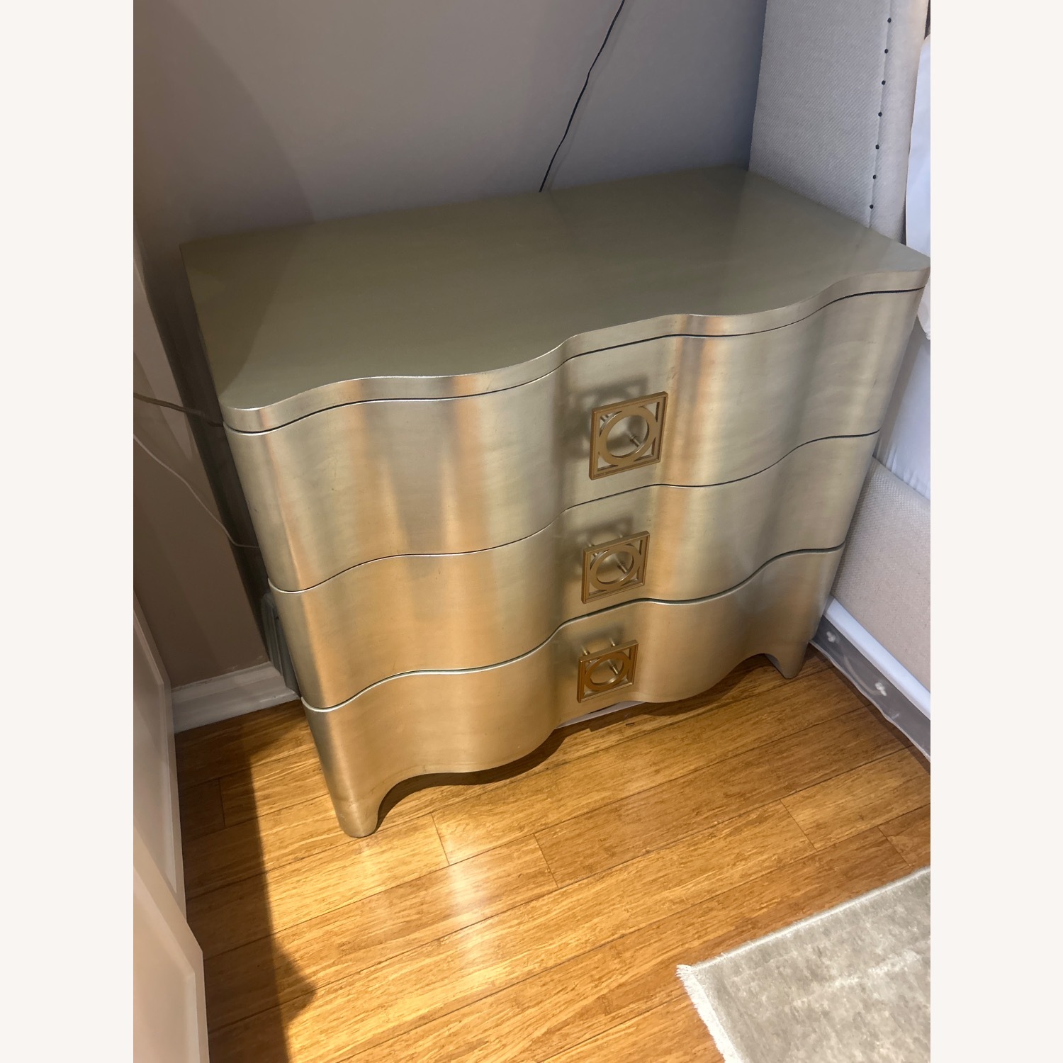 Bernhardt Light Gray Wood Dresser - image-2