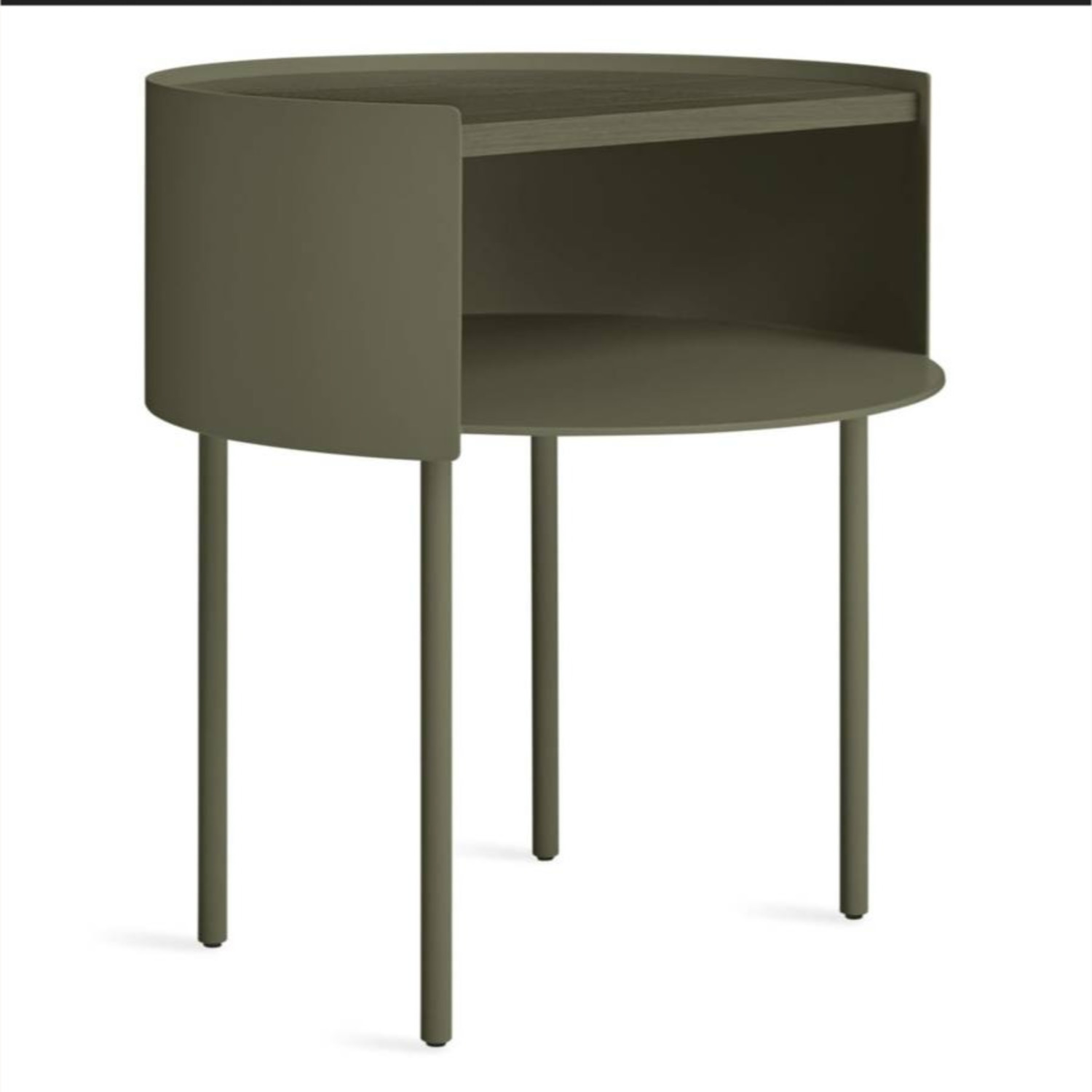 Blu Dot Green Metal Side Table - image-0