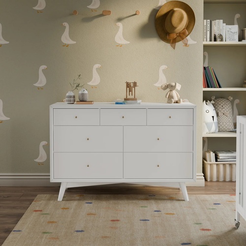 Used Babyletto White Wood Dresser for sale on AptDeco