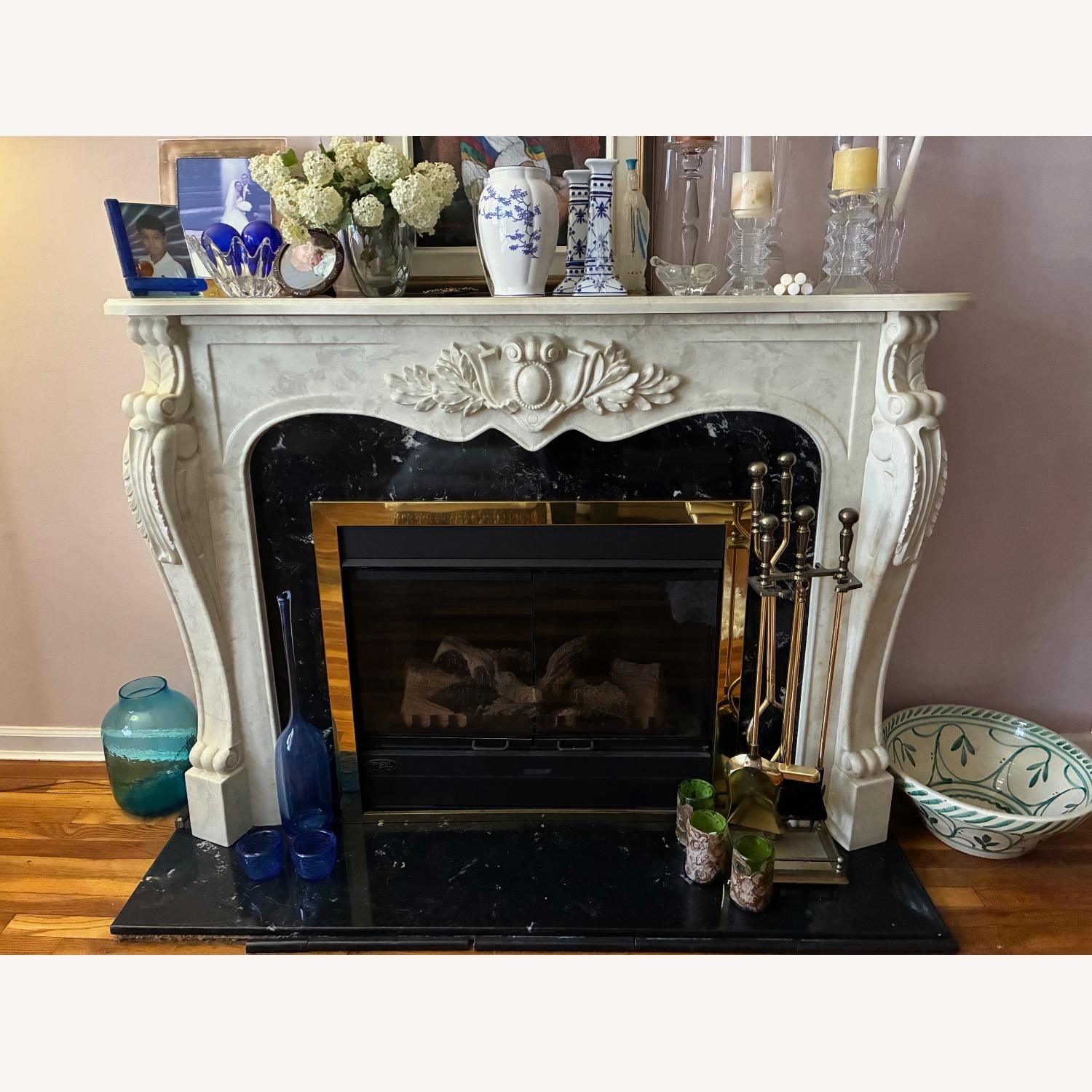 Vermont Castings Marble Fire Place (Faux) - image-5