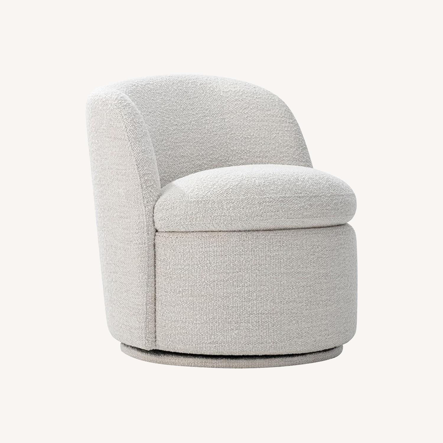 Amazon Chita Creme Fabric Accent Chair - image-0