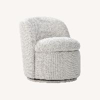 Amazon Chita Creme Fabric Accent Chair