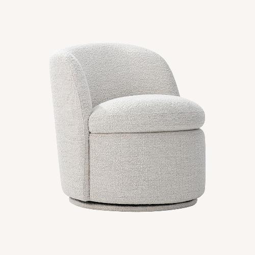 Used Amazon Chita Creme Fabric Accent Chair  for sale on AptDeco