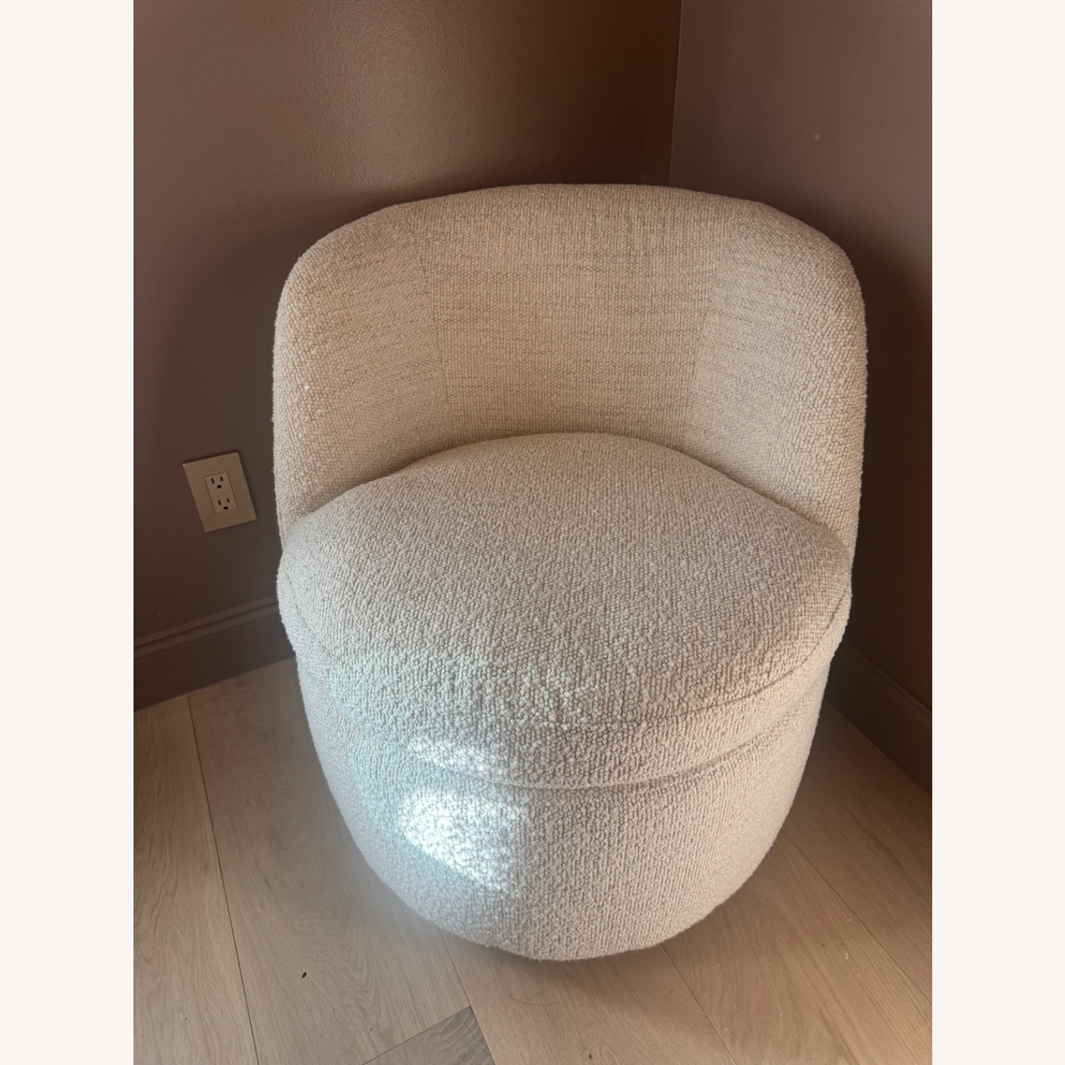 Amazon Chita Creme Fabric Accent Chair - image-2